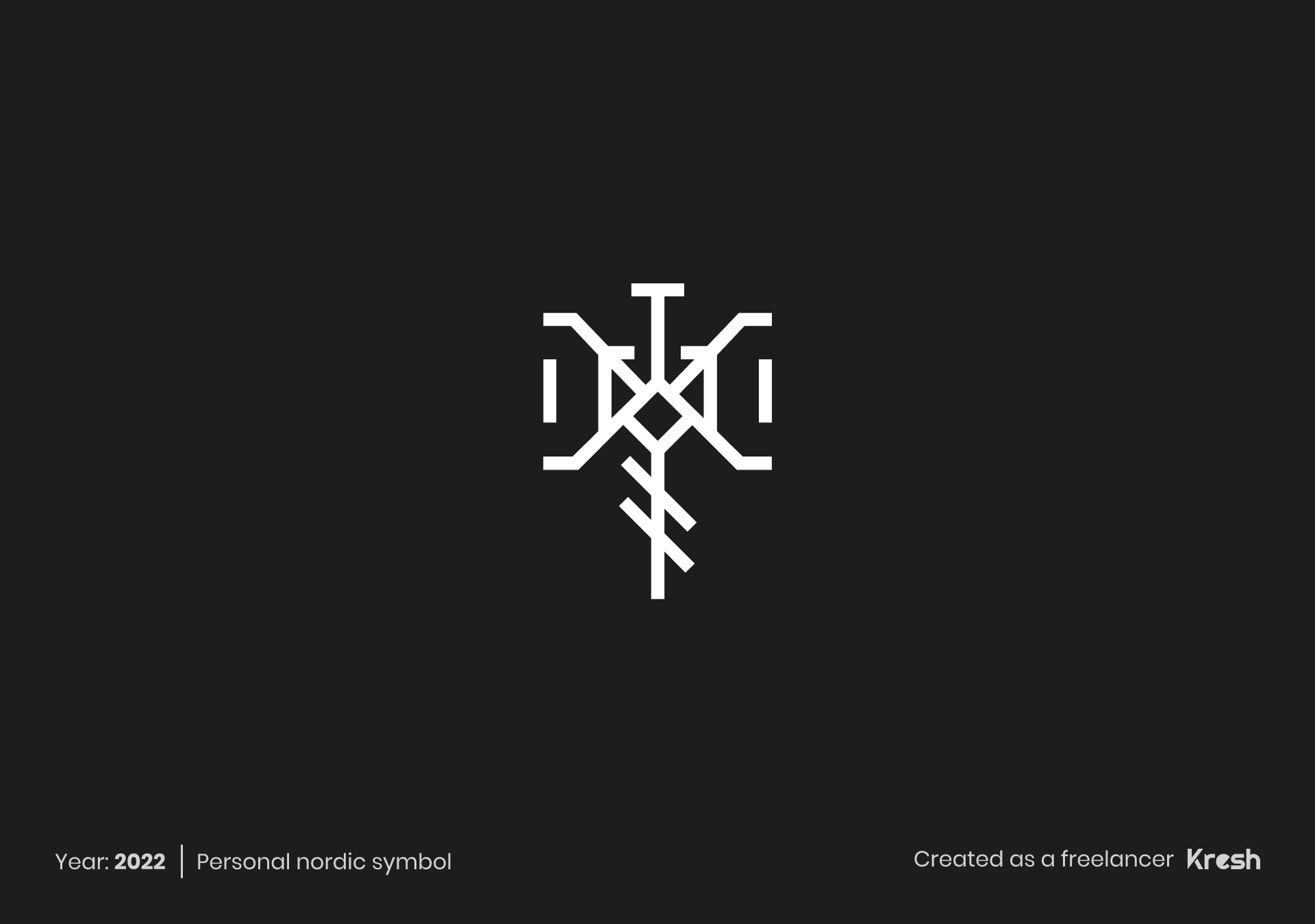 Nordic rune personal logo
